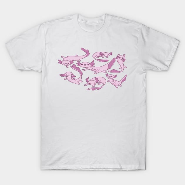 axolotl party T-Shirt by soggydearest